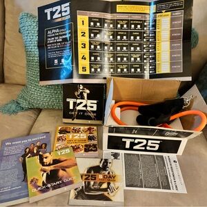 T25 Fitness Program with Orange Resistance Band